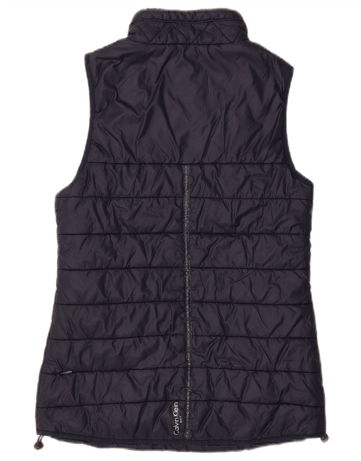 Gilet da donna Calvin Klein UK 10 piccolo in nylon blu navy