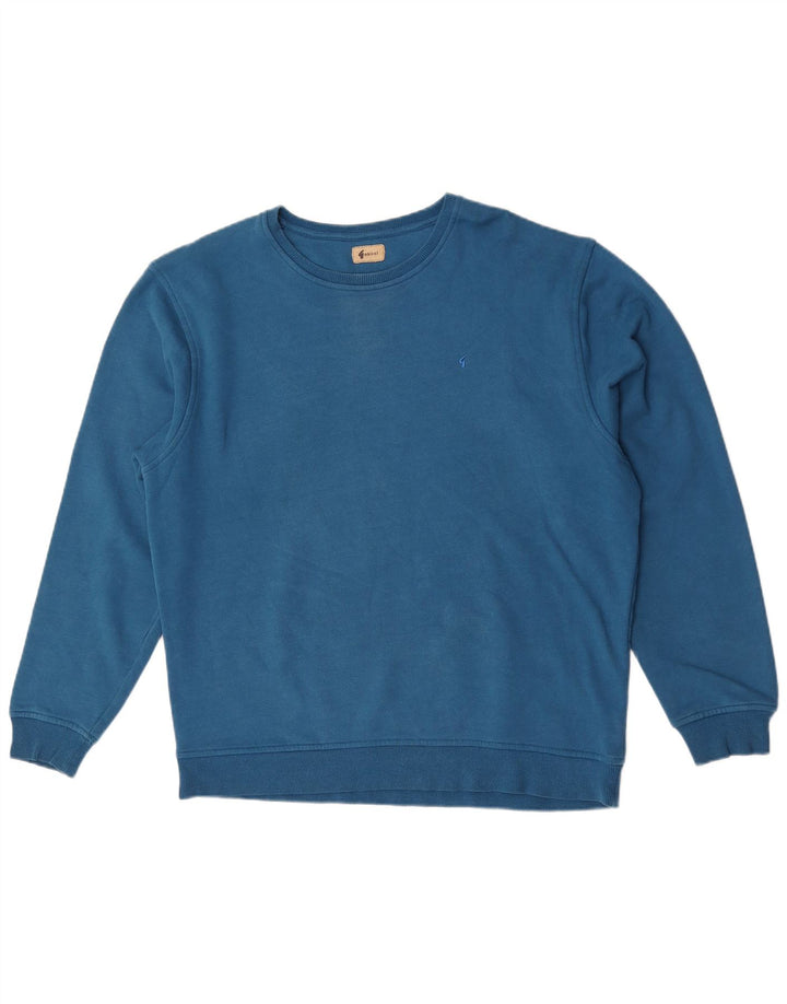 Gabicci Felpa Uomo Maglione Large Blu Cotone