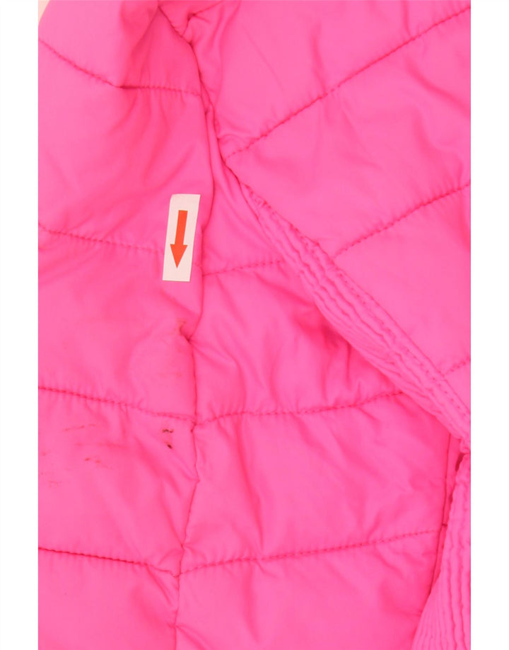 Giacca imbottita con cappuccio da donna Superdry UK 14 Large Pink Poliestere