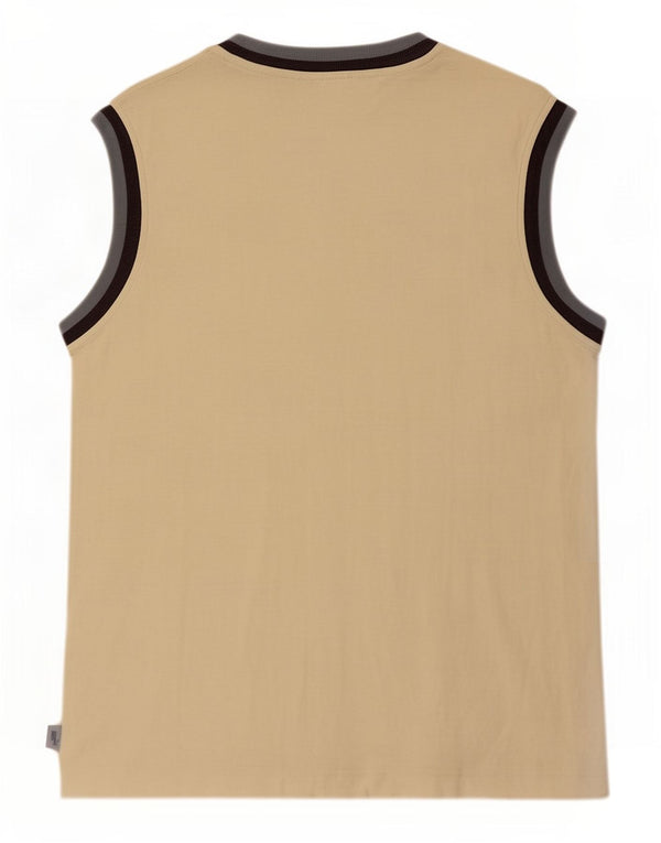 Canotta grafica da uomo Puma Large Beige Colourblock