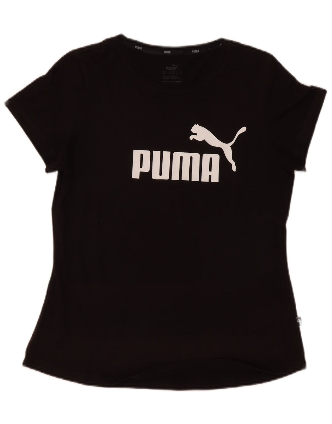 T-shirt grafica da donna Puma UK 14 media nera