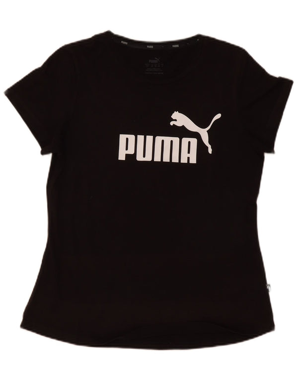 T-shirt grafica da donna Puma UK 14 media nera