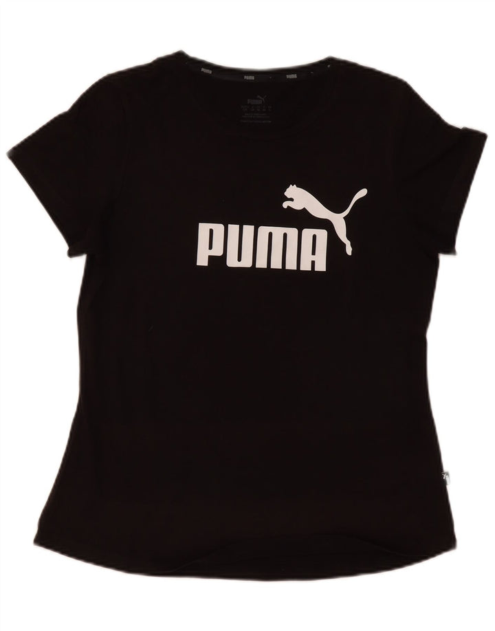 T-shirt grafica da donna Puma UK 14 media nera