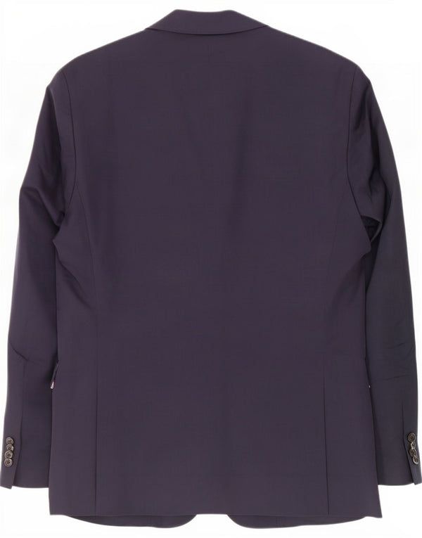 Gant Giacca blazer da uomo a 2 bottoni su misura EU 52 XL Cotone blu navy