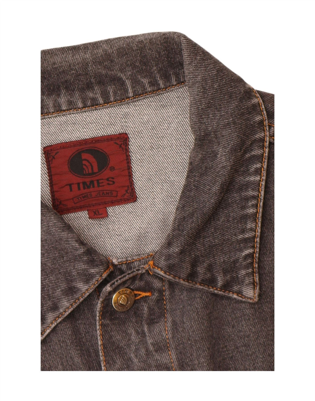 TIMES Giacca di jeans da uomo UK 42 XL Cotone grigio