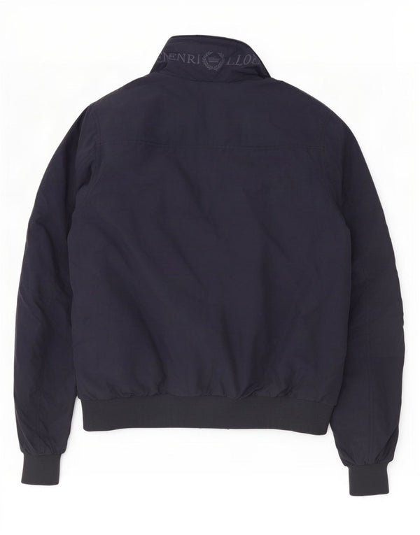 Giubbotto bomber grafico da uomo Henri Lloyd UK 40 Large in nylon blu navy