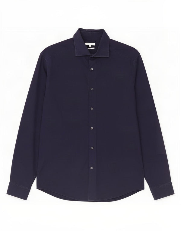Camicia Reiss da uomo slim fit XL blu navy