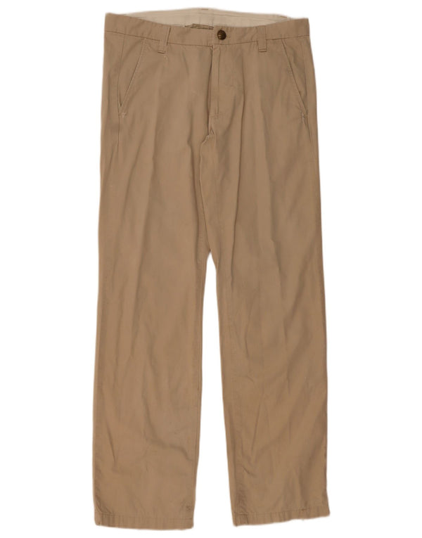 Pantaloni chino dritti da uomo Carhartt W32 L34 cotone beige