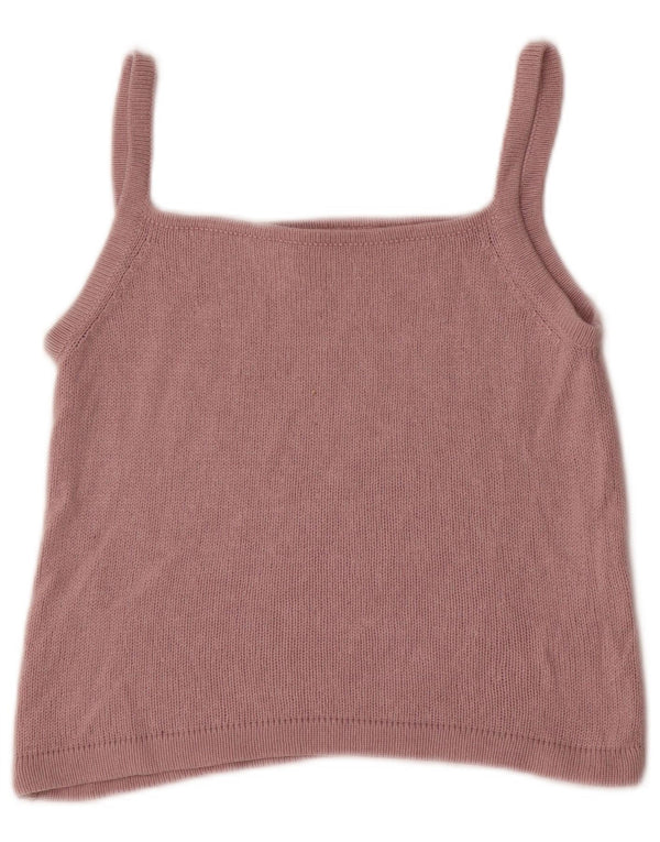 Canotta corta da donna Marella UK 12 Seta rosa media
