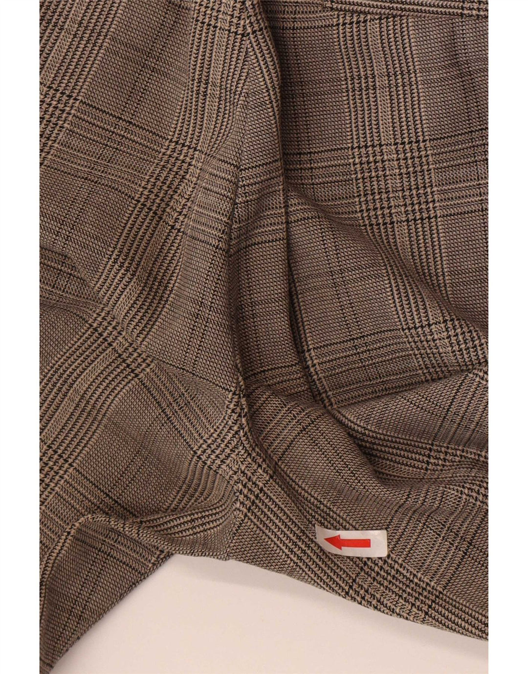 Pantaloni chino slim da donna Zara piccoli W26 L25 a quadri grigi