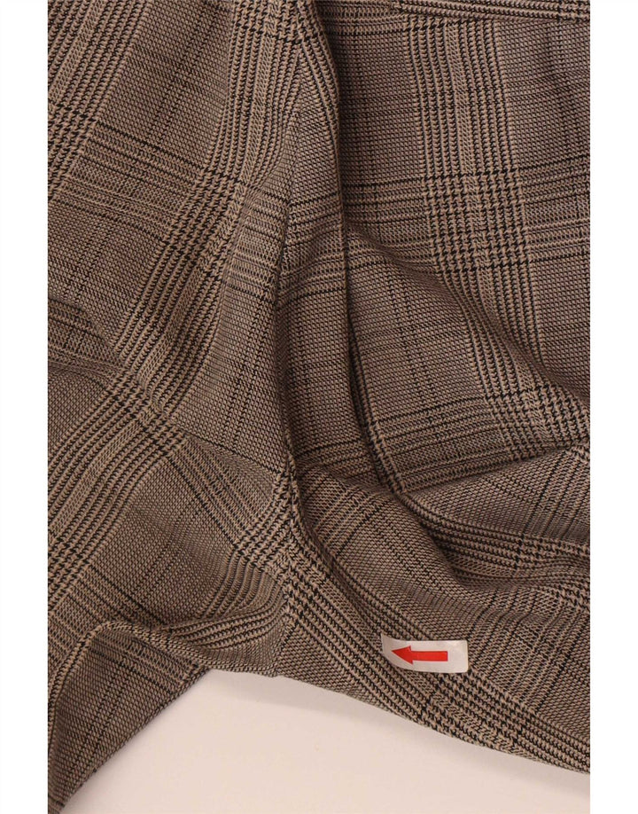 Pantaloni chino slim da donna Zara piccoli W26 L25 a quadri grigi