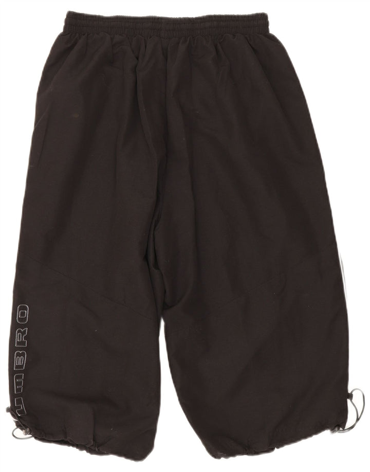 Pantaloncini sportivi Umbro da uomo con grafica Bermuda, grandi, in poliestere nero