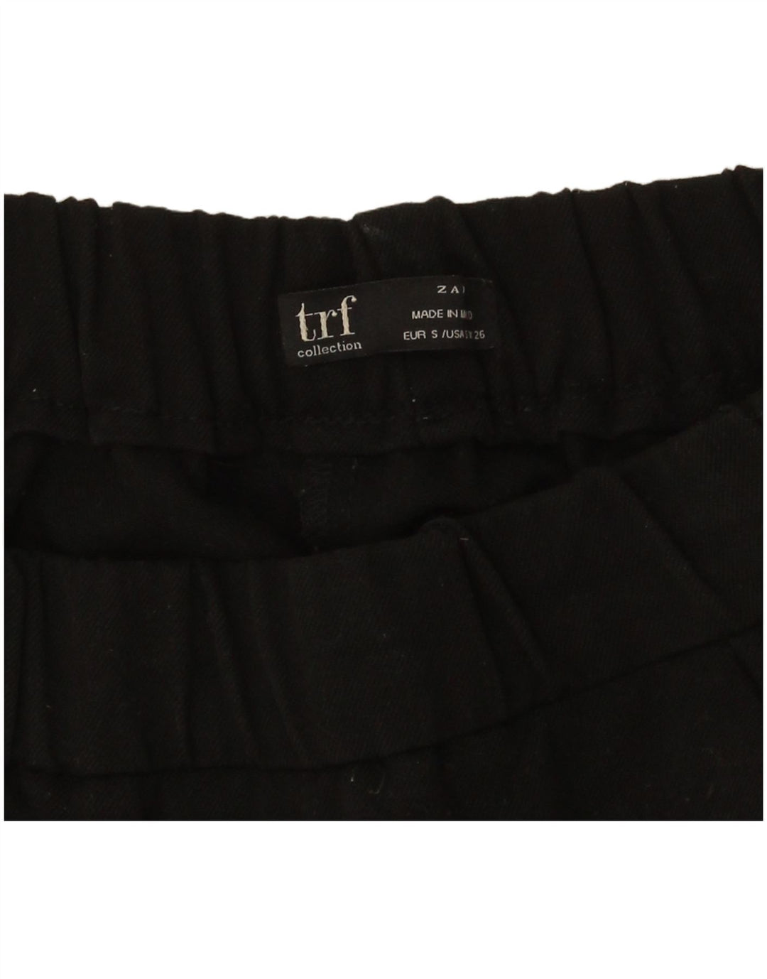 Pantaloni corti slim da donna Zara piccoli W26 L24 neri