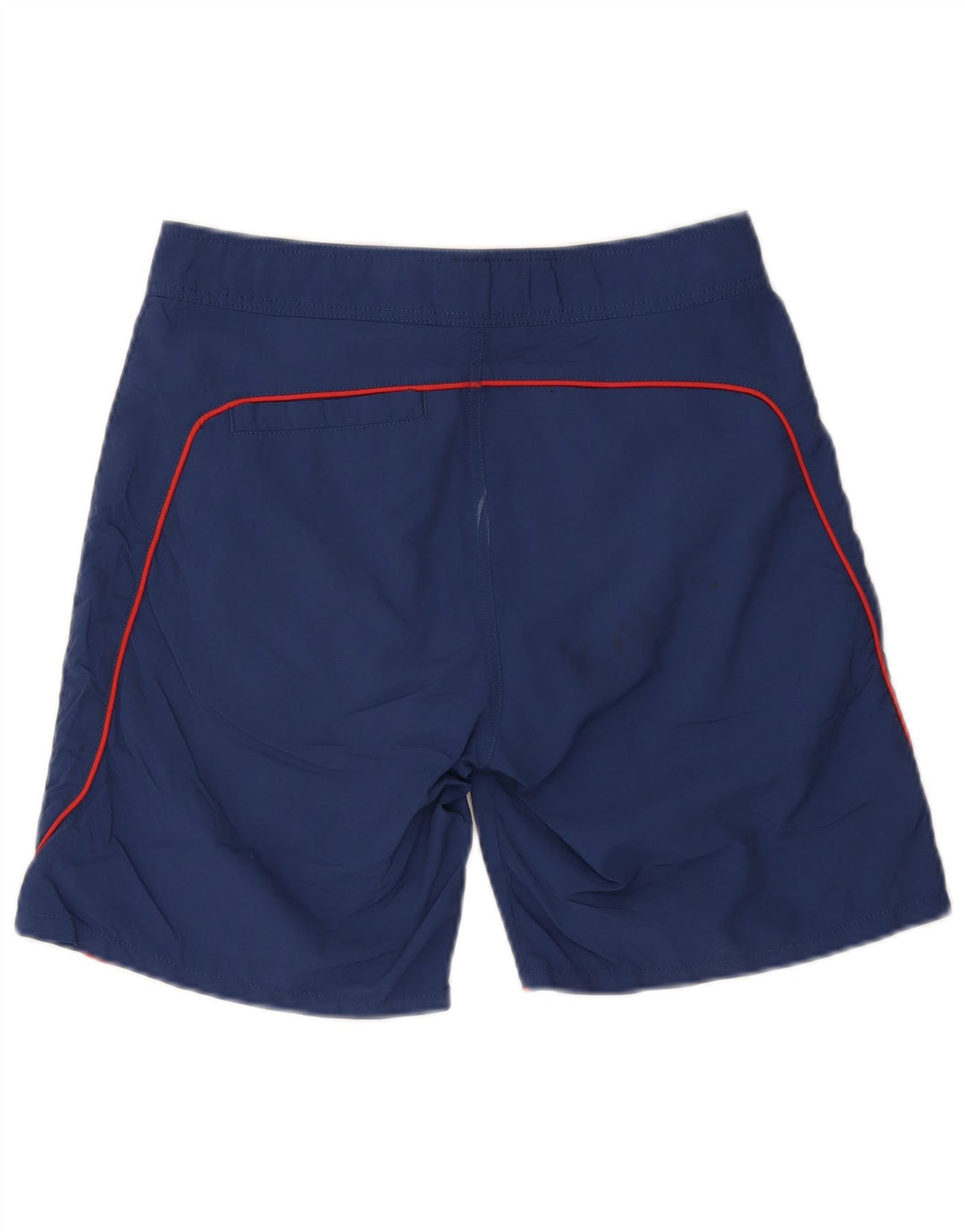 Pantaloncini da bagno grafici da uomo Woolrich nylon medio blu navy