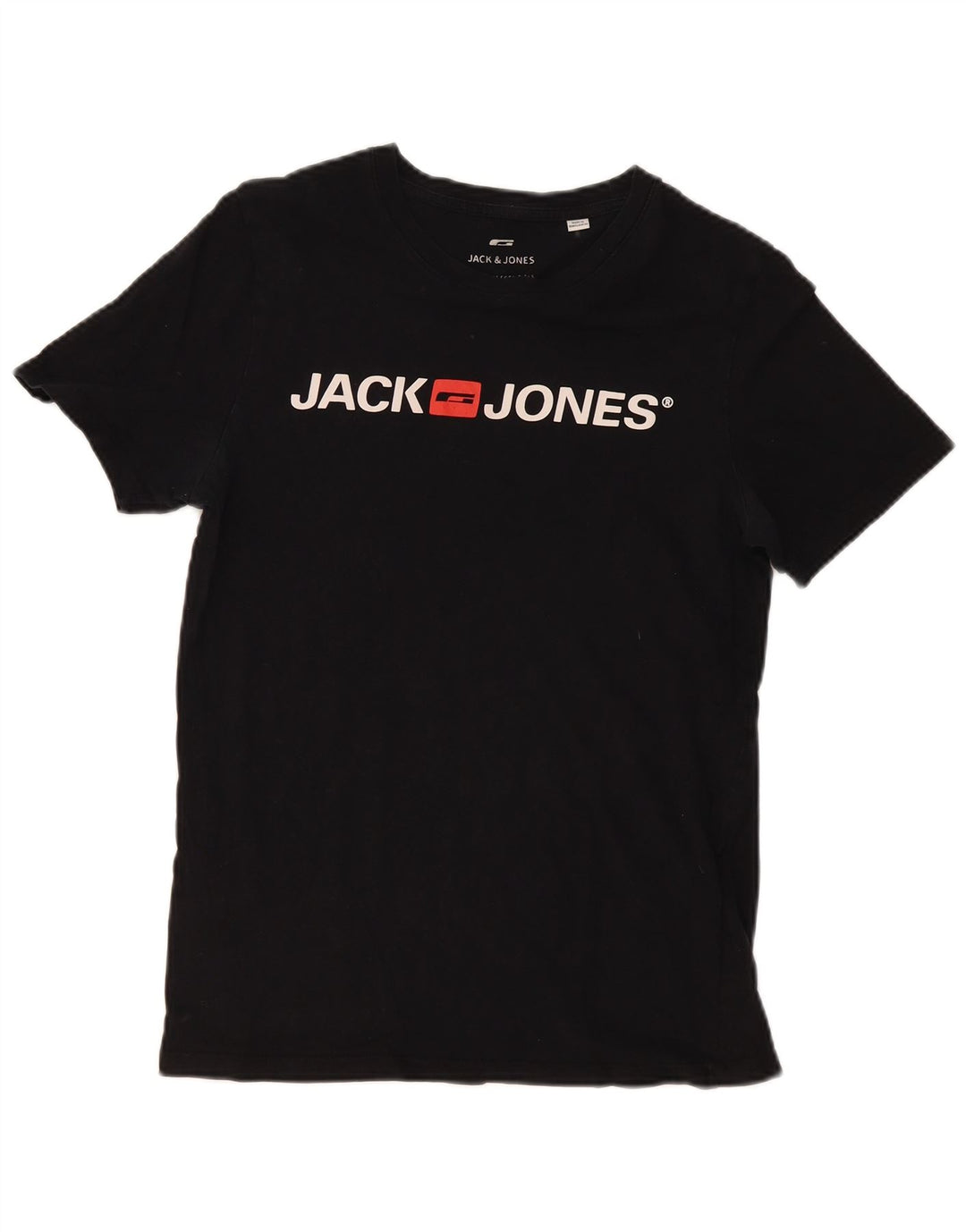 T-shirt grafica da uomo Jack & Jones Top in cotone nero medio