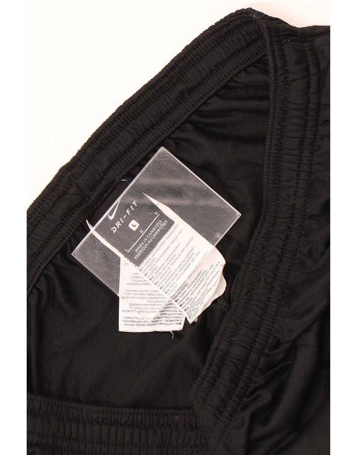 Pantaloni da tuta Nike Dri Fit da uomo, grandi, in poliestere nero