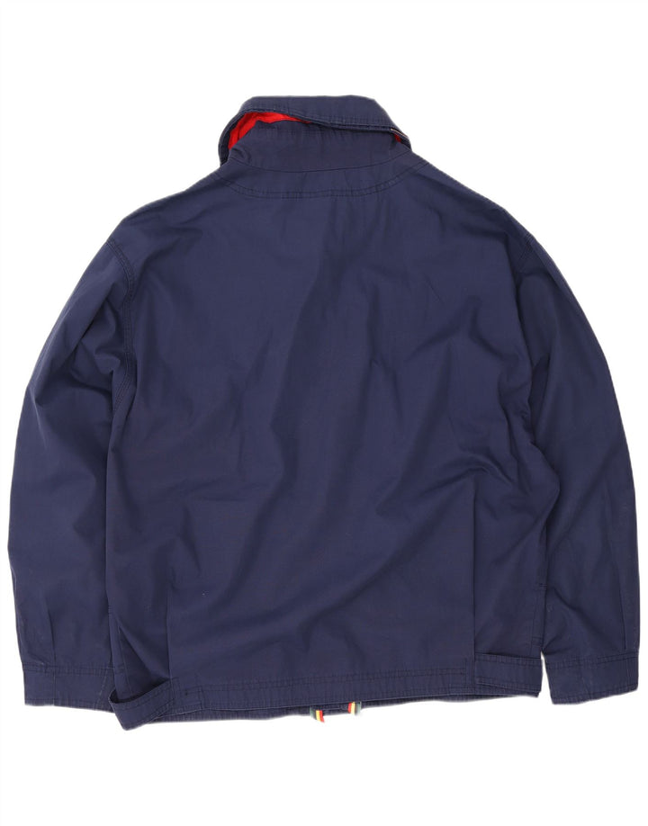 Giubbotto bomber da uomo vintage UK 38 poliestere medio blu navy