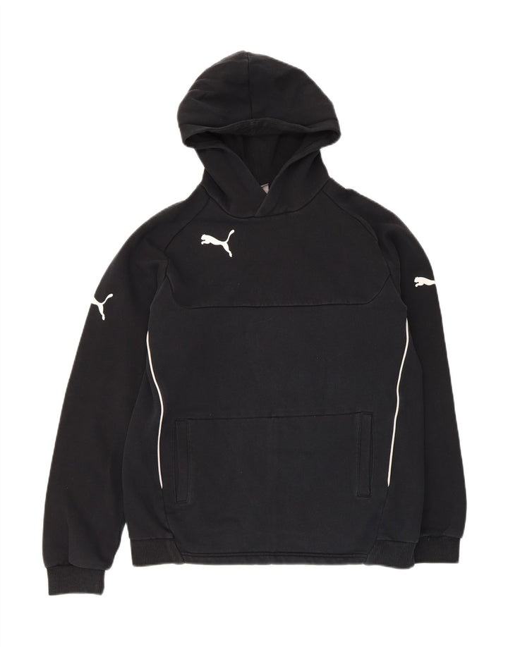 Felpa con cappuccio da ragazzo Puma 15-16 anni Nera