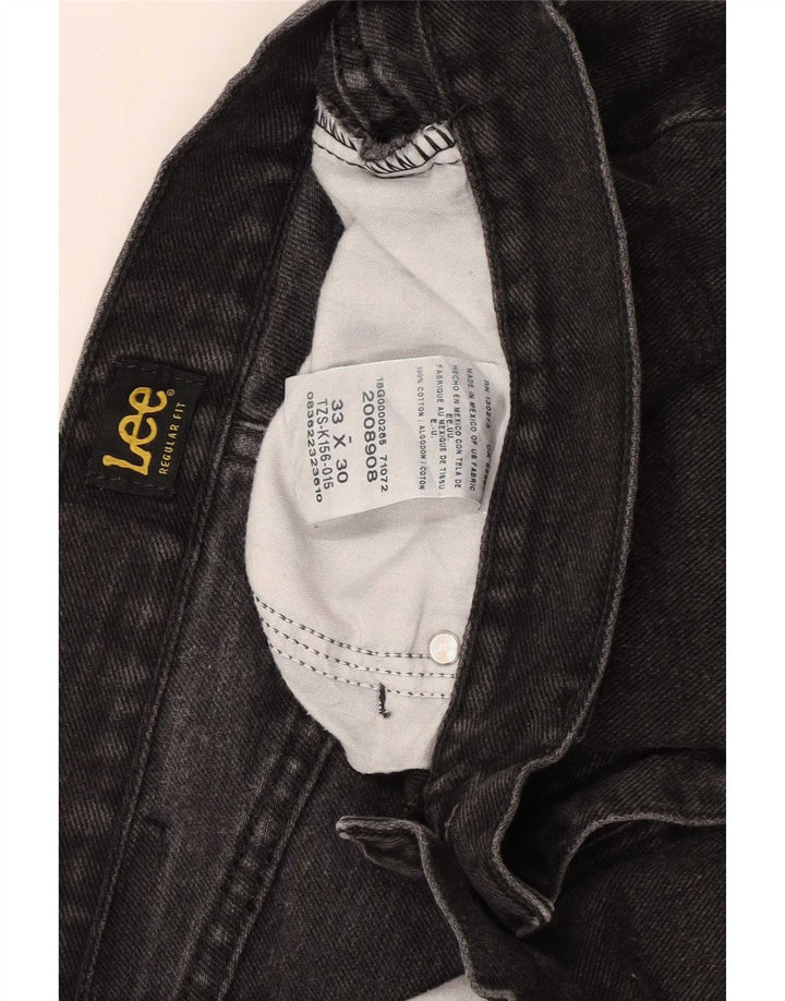 Jeans dritti Lee da uomo vestibilità regolare W33 L30 cotone nero