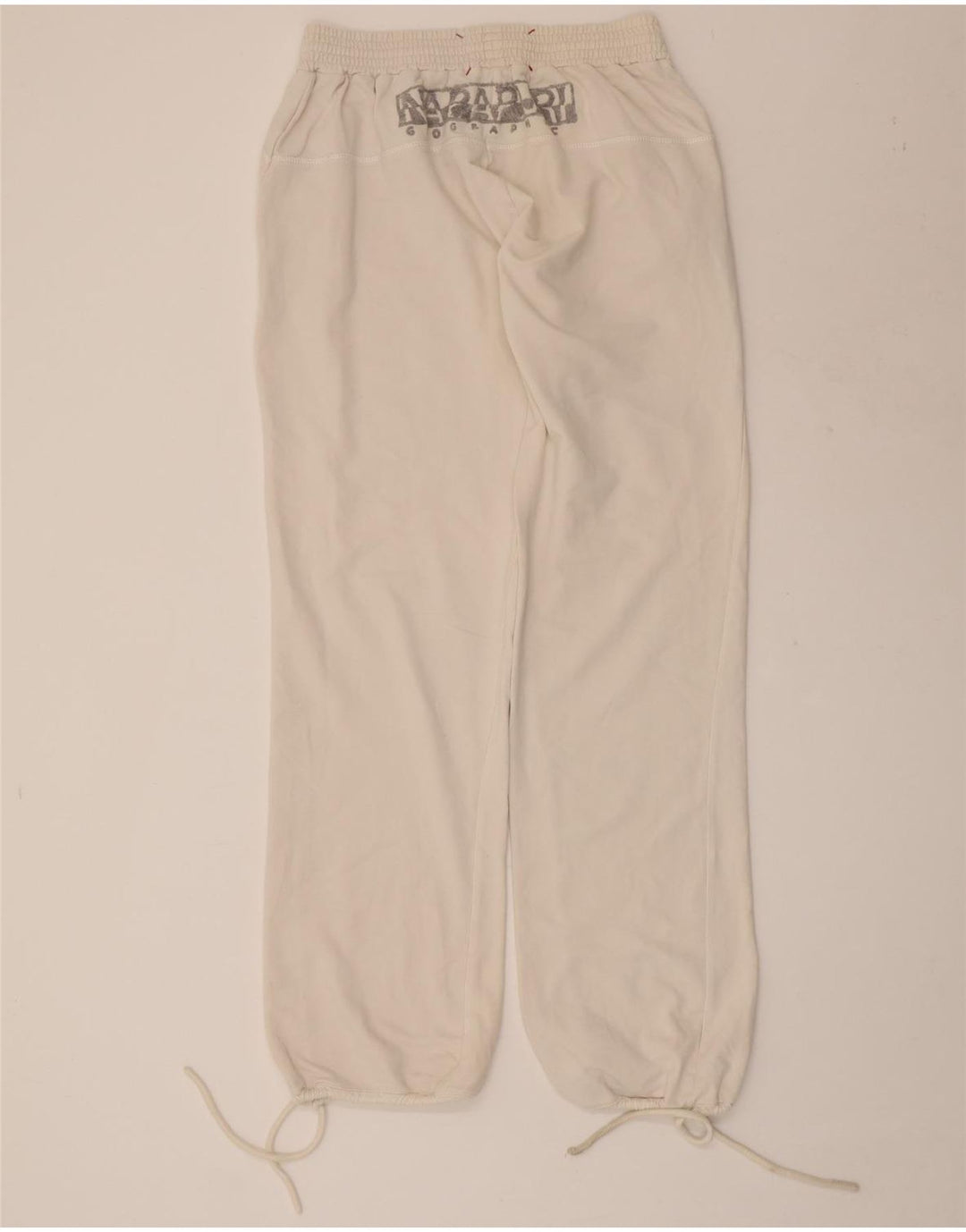 NAPAPIJRI Pantaloni da tuta con grafica da donna Joggers UK 12 Medium White