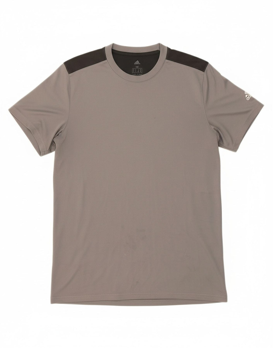 ADIDAS Mens Climalite T-Shirt Top Medium Grey Colourblock