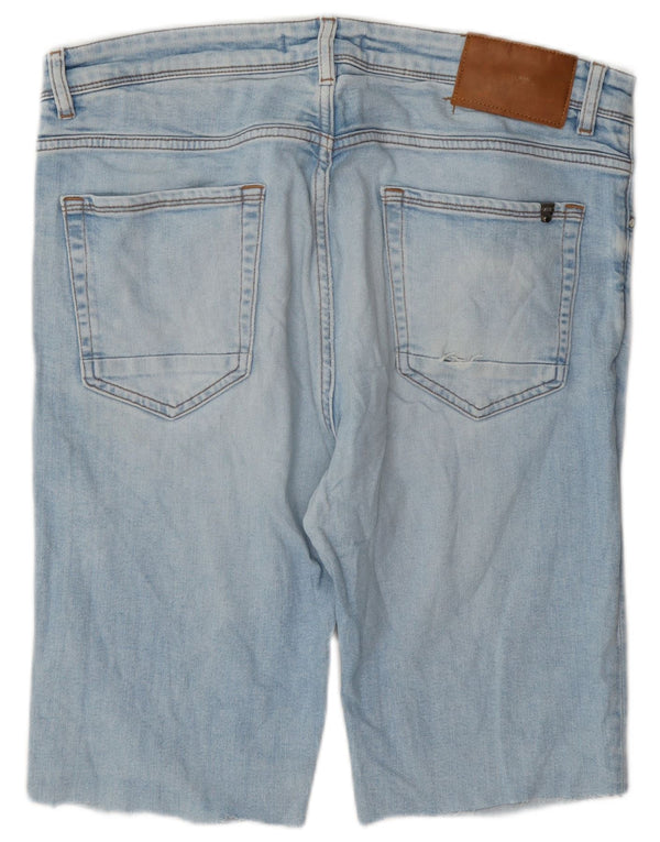 Pantaloncini di jeans da uomo Zara EU 46 XL W36 Blu