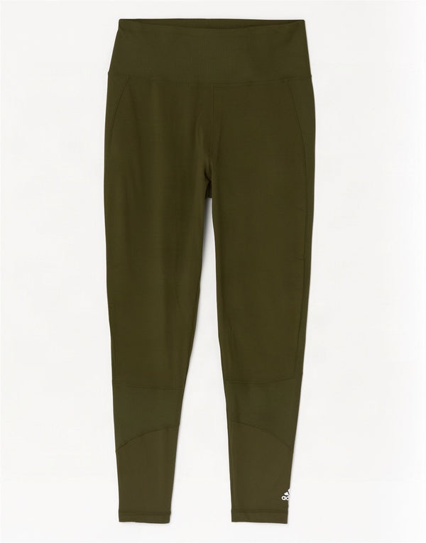 Leggings corti Adidas da donna UK 16/18 Large Cachi