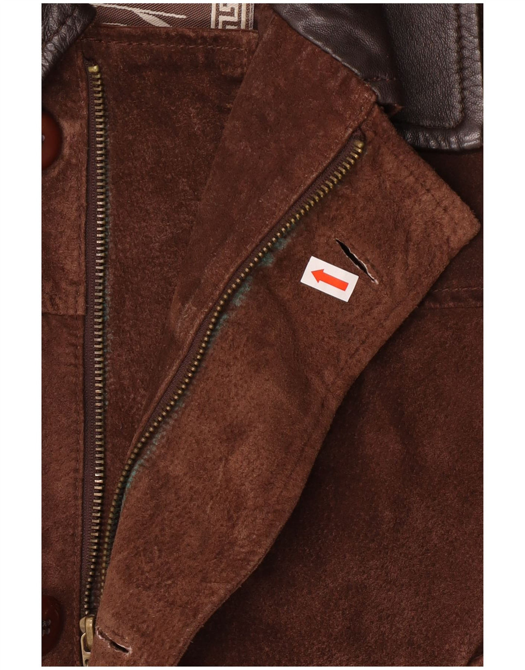 Cappotto Giacca a Vento da Uomo in Pelle Scamosciata Compagnia IT 50 Large in Pelle Marrone