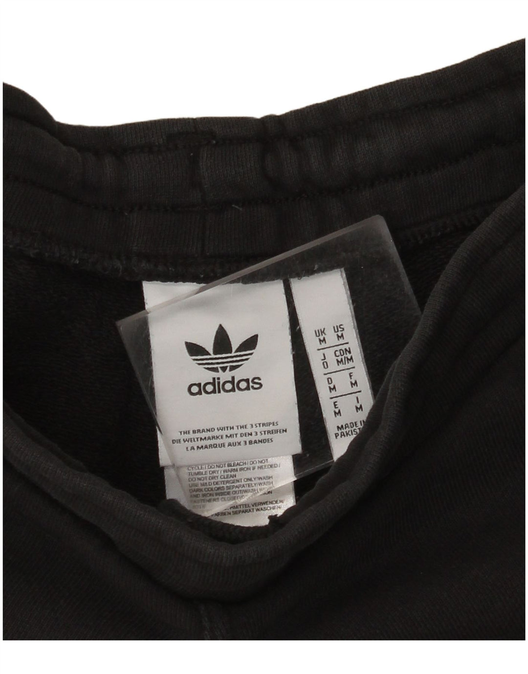 Pantaloncini sportivi da uomo ADIDAS medio cotone nero