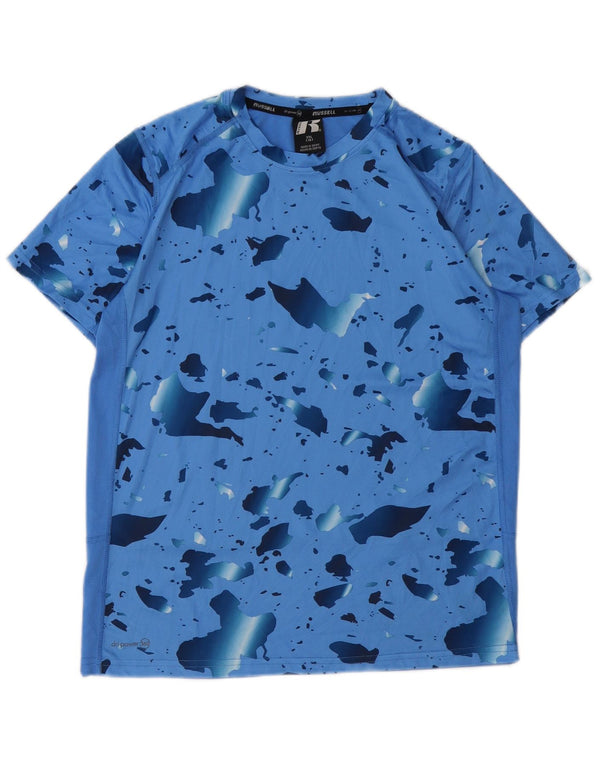 Maglietta Russell Athletic da ragazzo Dri-Power 15-16 anni 2XL poliestere blu