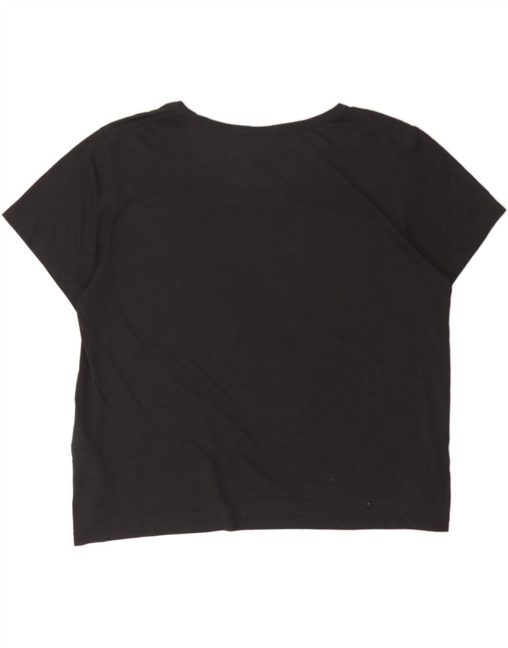 NIKE Womens Oversized Graphic T-Shirt Top UK 14 Medium Black Polyester Vintage Nike and Second-Hand Nike from Messina Hembry 