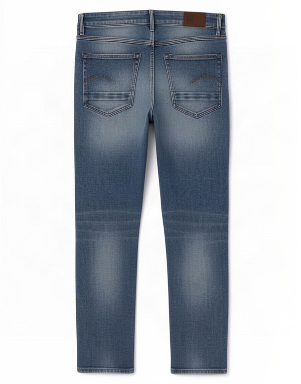 G-Star Womens Kate Straight Jeans W26 L26 Blue Cotton