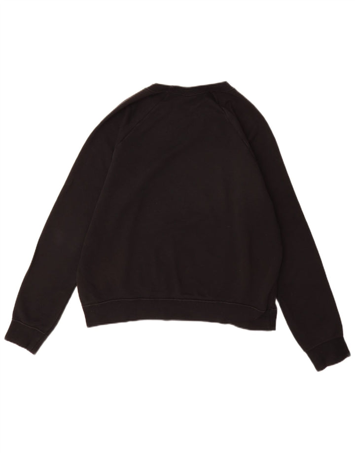 Felpa da donna NIKE maglione UK 14 cotone nero medio