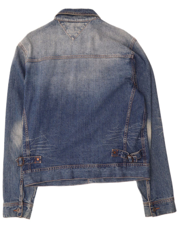 Tommy Hilfiger Womens Denim Jacket UK 16 Large Blue Cotton