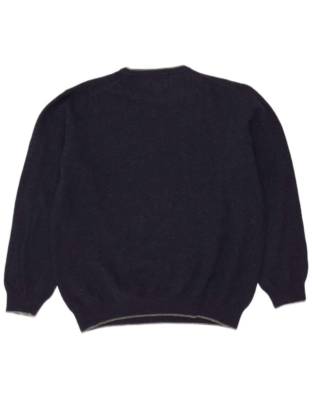 Maglione maglione girocollo da uomo Gant XL blu navy in lana d'agnello