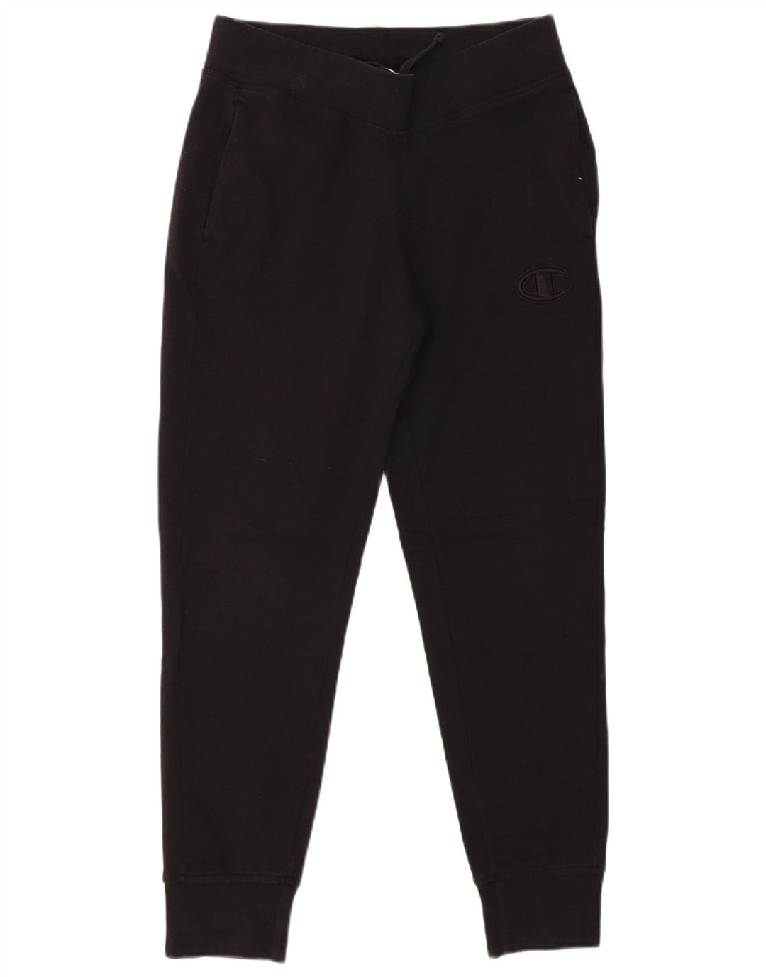 CHAMPION Mens Tracksuit Trousers Joggers Small  Black Cotton