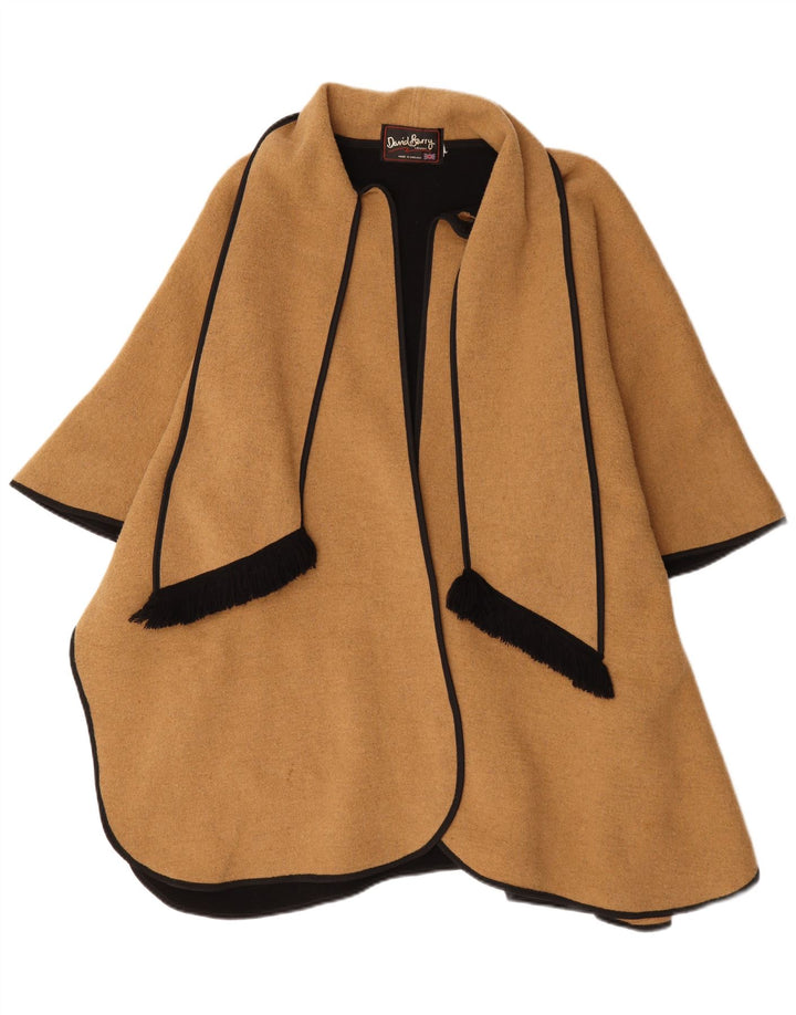 Cappotto poncho da donna David Barry taglia unica Beige