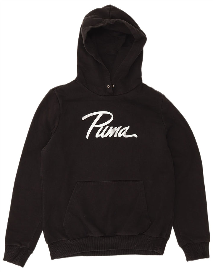 Felpa con cappuccio grafica da donna PUMA UK 14 cotone nero medio