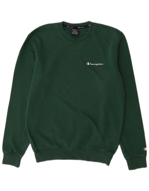 Felpa Champion da uomo con vestibilità regolare, maglione piccolo, cotone verde