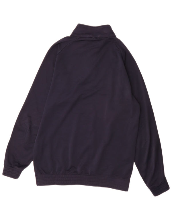 Umbro Uomo Zip Collo Regular Fit Pullover Tuta Top XS Blu Navy Sport