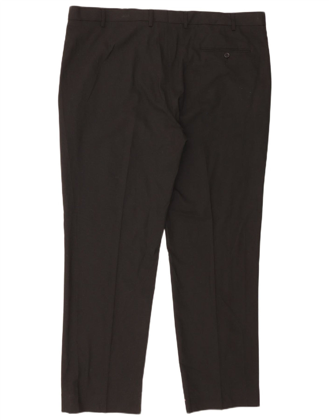 Pantaloni da abito vestibilità regolare da uomo Marks & Spencer W42 L31 poliestere nero