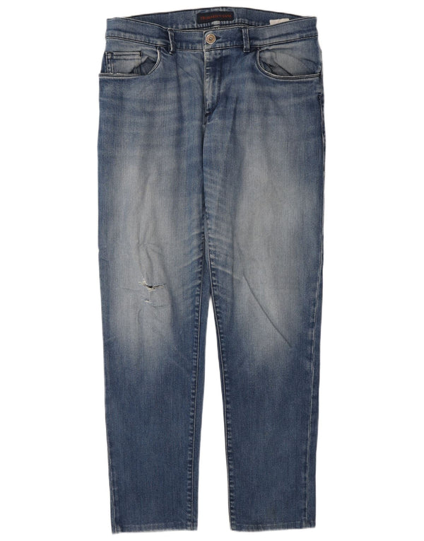 Jeans dritti da uomo Trussardi W34 L31 Blu cotone
