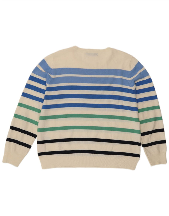 Maglione maglione girocollo da donna Marks & Spencer UK 16 grande multicolore