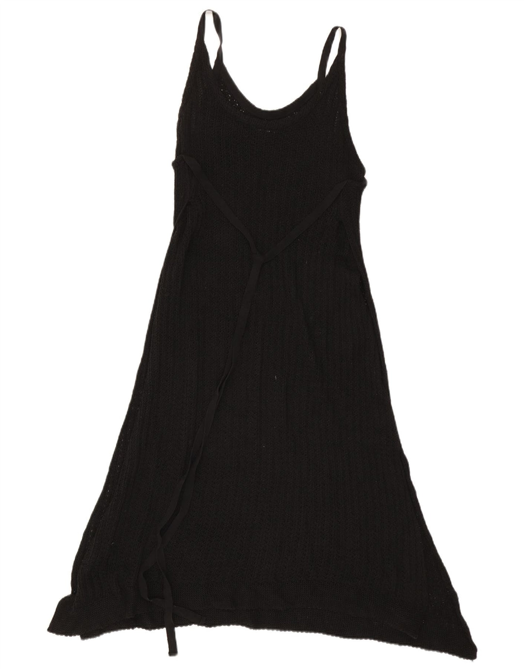 Abito asimmetrico in maglia senza maniche da donna Zara UK 14 medio nero