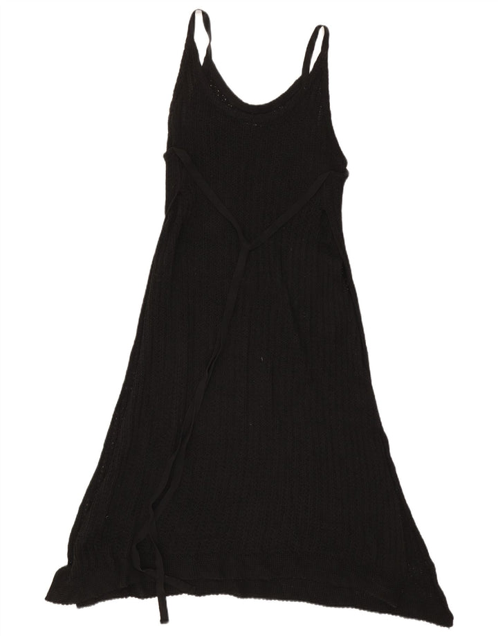 Abito asimmetrico in maglia senza maniche da donna Zara UK 14 medio nero