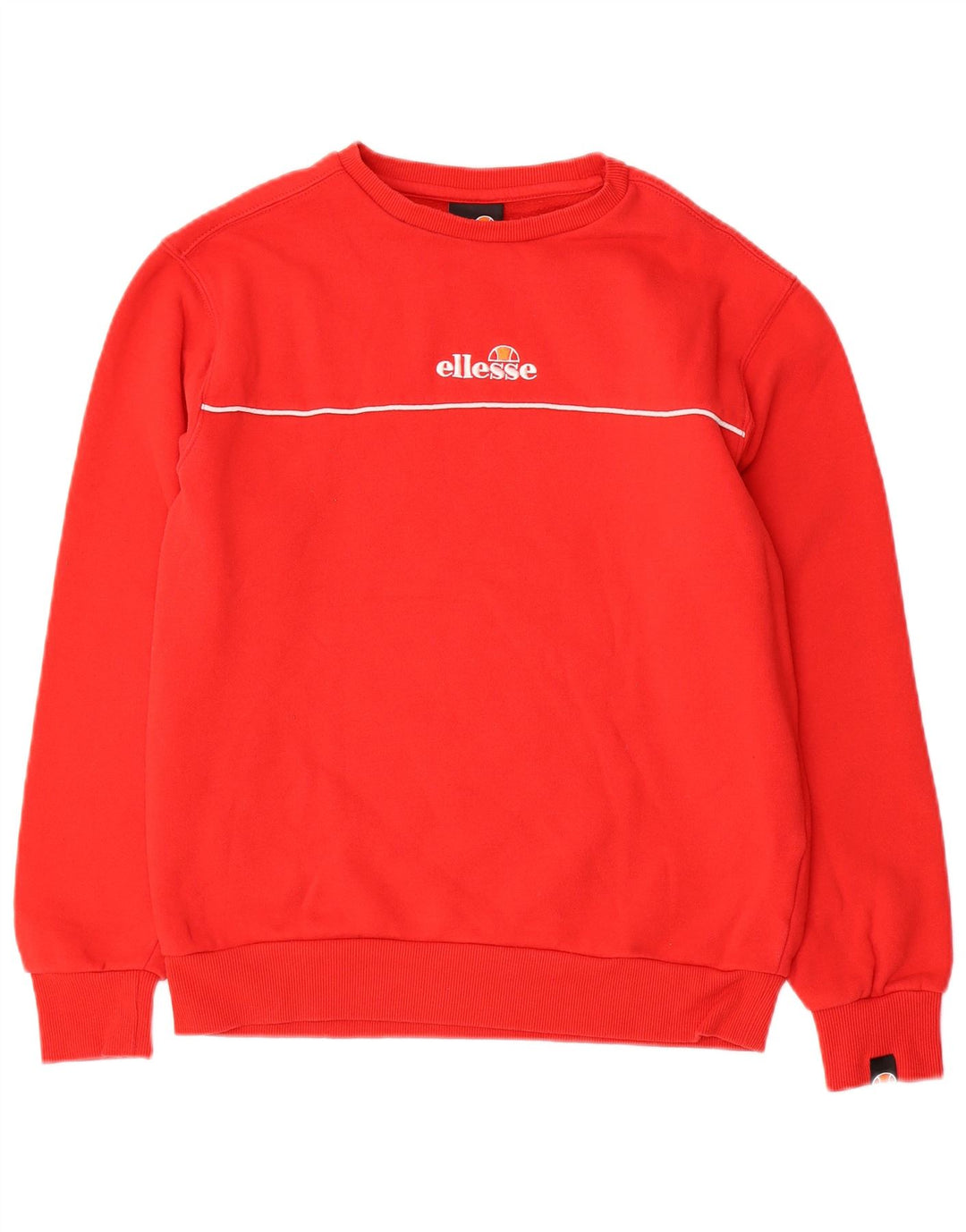 Felpa grafica da uomo Ellesse Maglione rosso medio in cotone sportivo