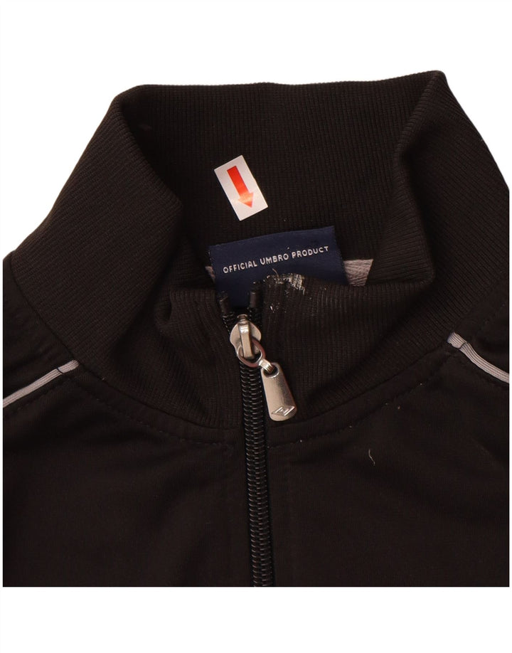 Giacca da tuta da ragazzo UMBRO 12-13 anni XL poliestere nero