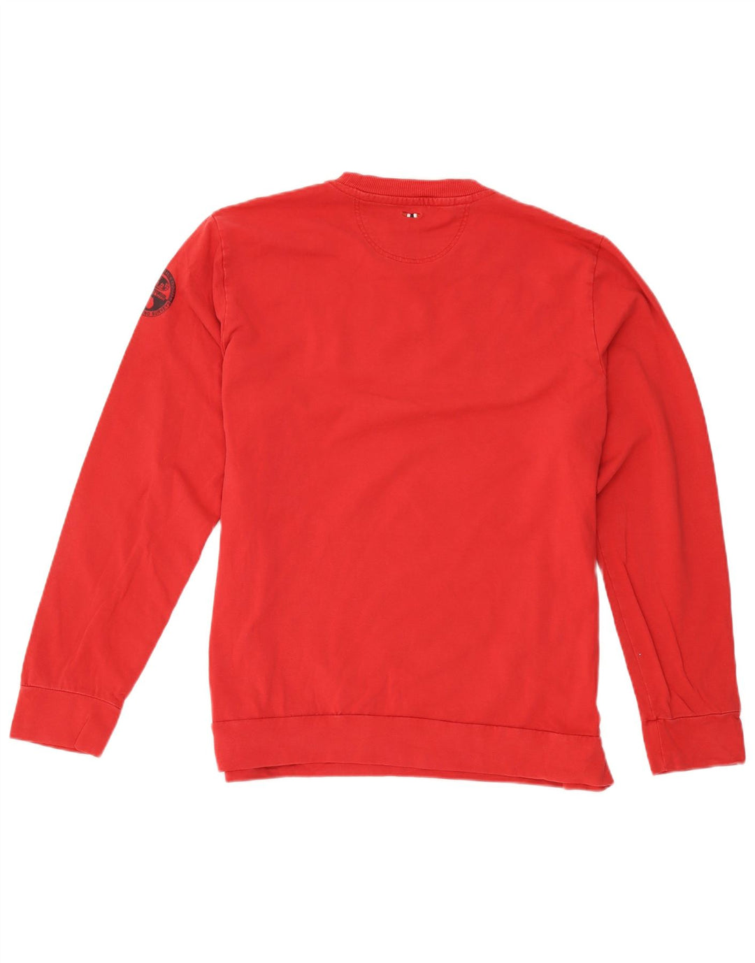 Felpa grafica da uomo Napapijri Maglione 2XL Rosso Colourblock