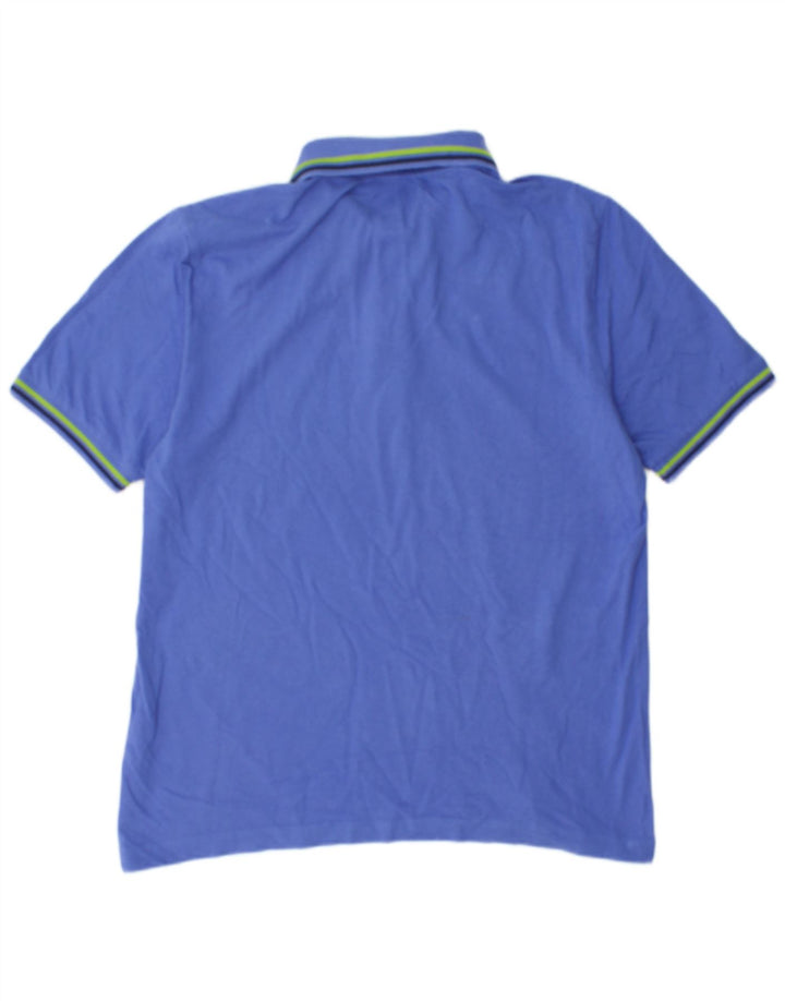 Polo Kappa Uomo Large Blu In Cotone
