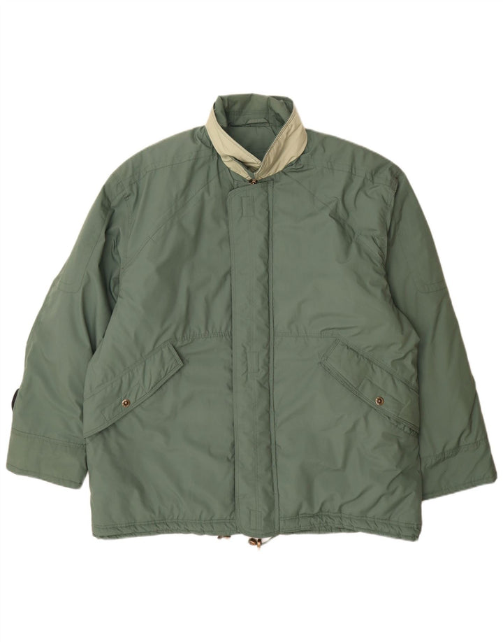 Giacca imbottita da uomo vintage UK 42 XL verde